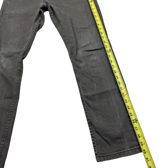 Levis 511 Jeans Mens 33x32 Green/Gray Slim Dark Wash Mid Rise Stretch Denim - Picture 6 of 14